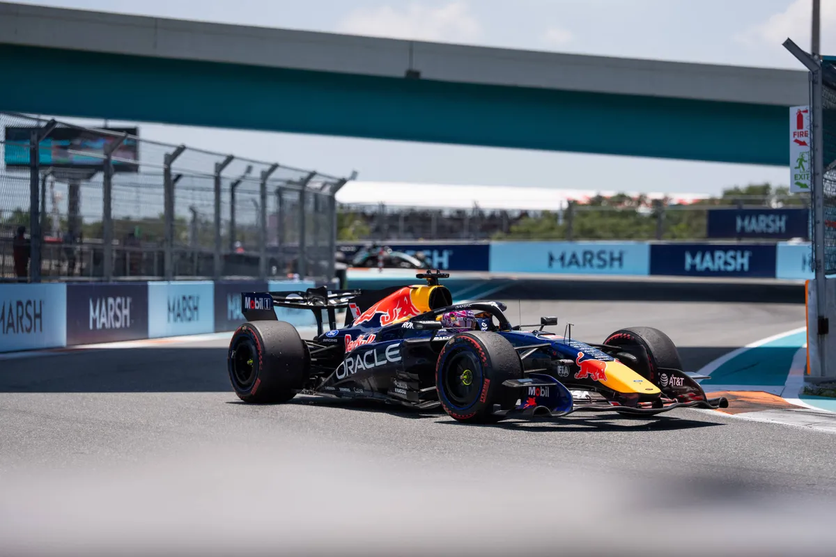 Max Verstappen in zijn Red Bull RB22 tijdens 2026 sprintrace F1 GP Miami