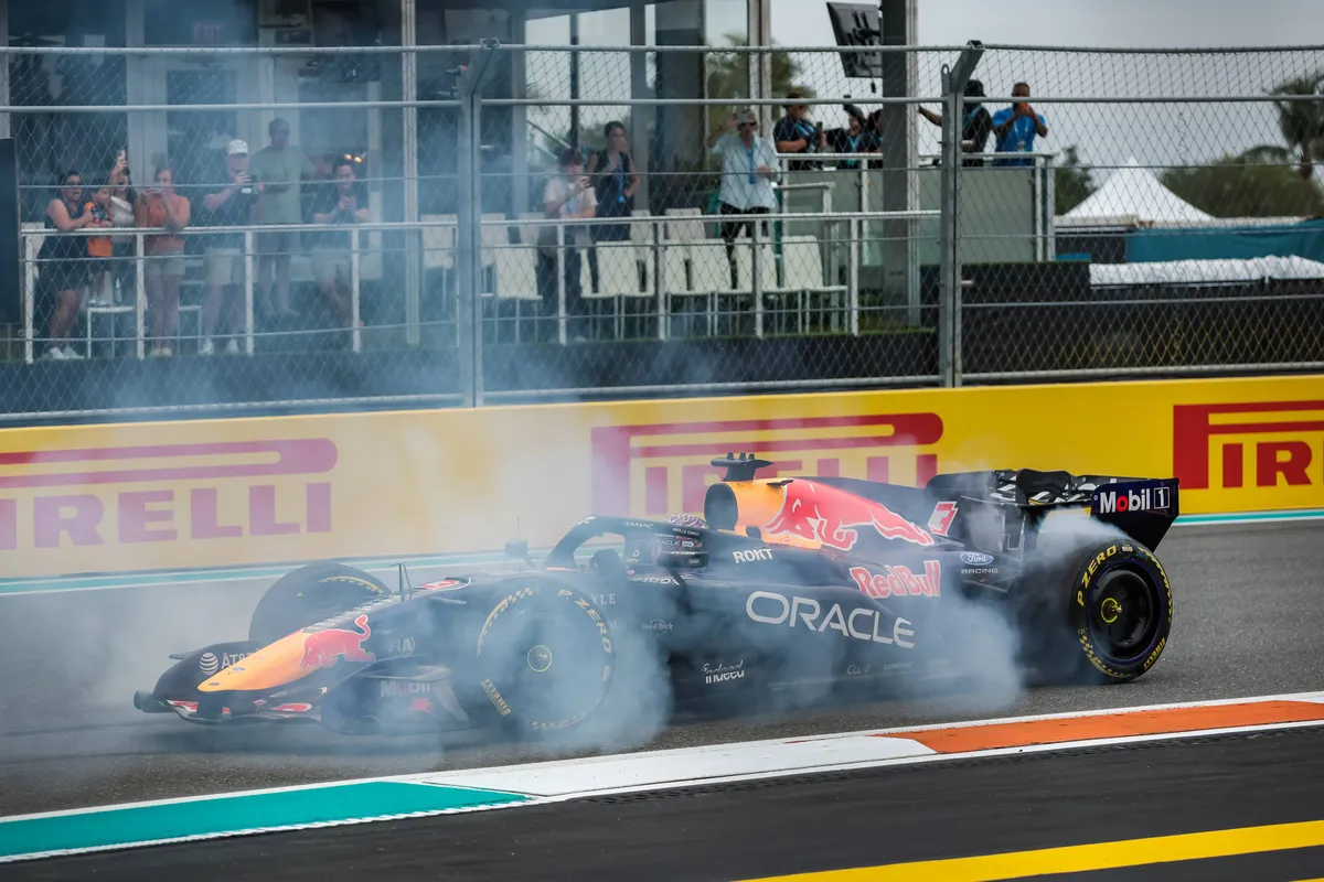 De spin van Max Verstappen tijdens 2026 GP Miami