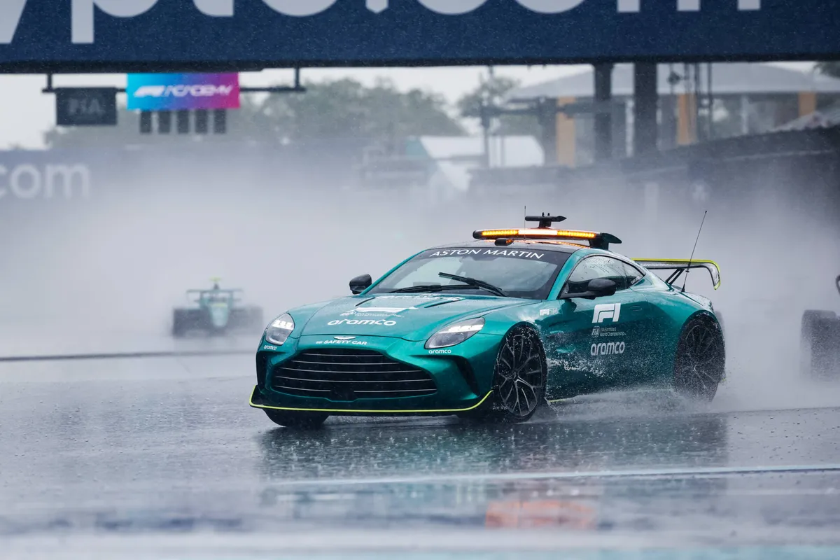 Miami rain safety car