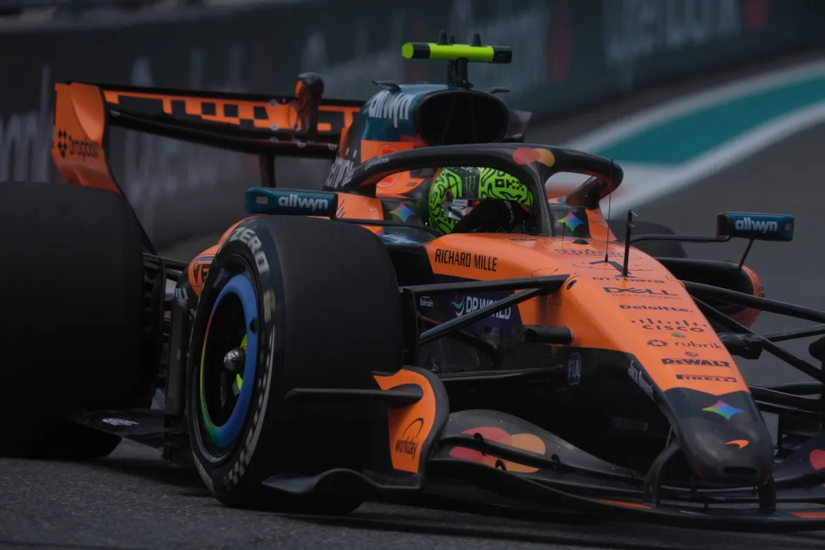Lando Norris in Miami voor McLaren in 2026