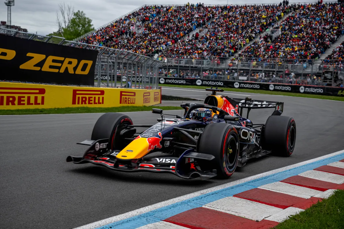De Red Bull RB22 van Max Verstappen in Canada