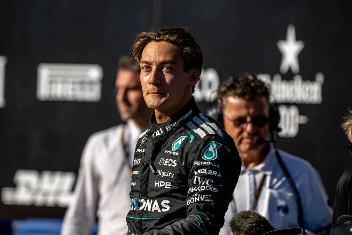 Mercedes-coureur George Russell in Canada