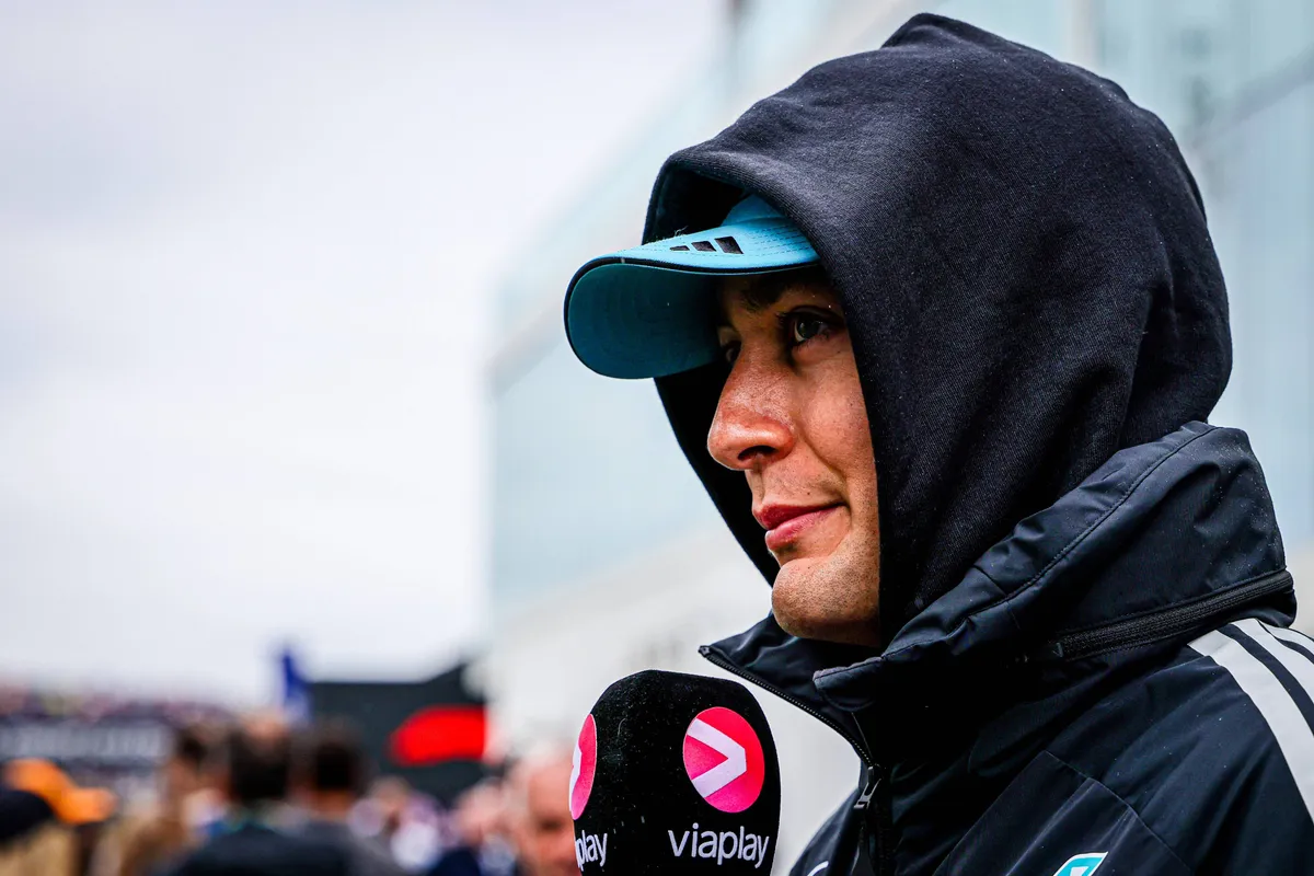 Mercedes-coureur George Russell tijdens 2026 F1 GP Canada