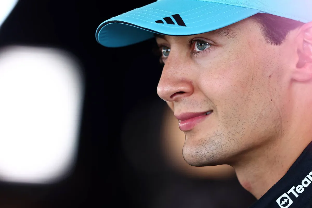 George Russell tijdens het F1-raceweekend in Barcelona (2026)