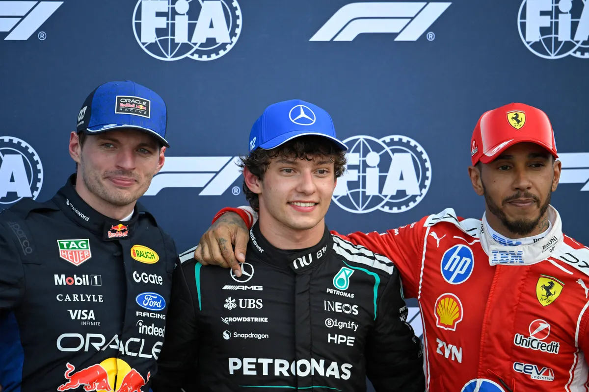 Kimi Antonelli Max Verstappen Lewis Hamilton