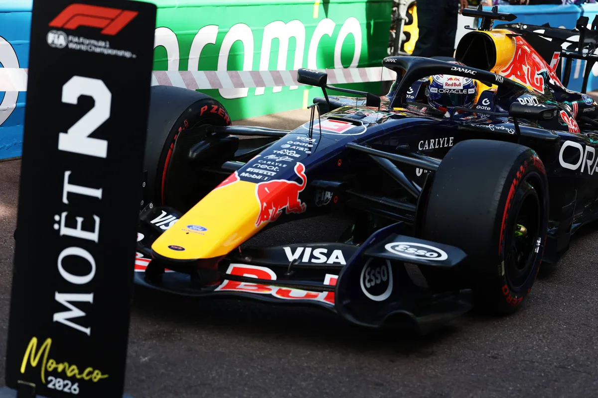 Red Bull-coureur Max Verstappen claimt P2 in de kwalificatie in Monaco