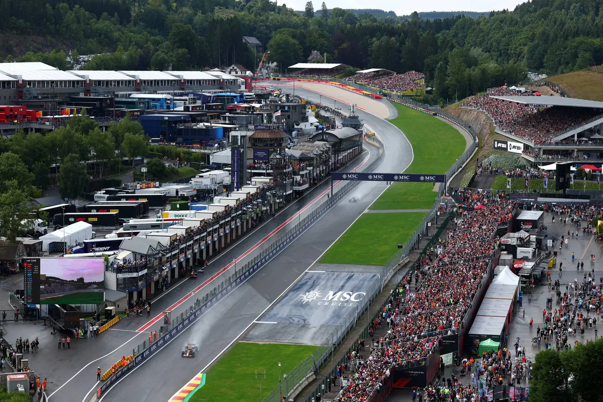Een shot van de F1 Grand Prix van België in 2025