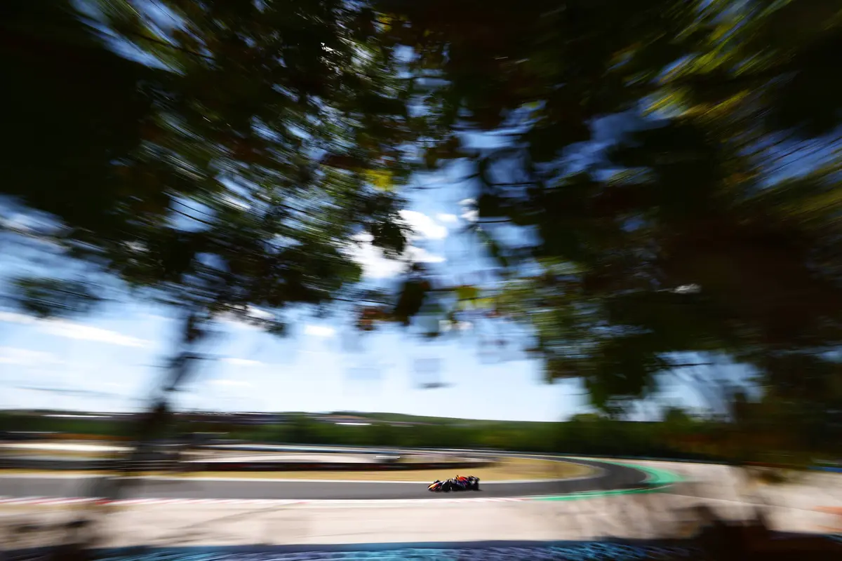Een shot van het circuit tijdens het F1-raceweekend op de Hungaroring (2026)
