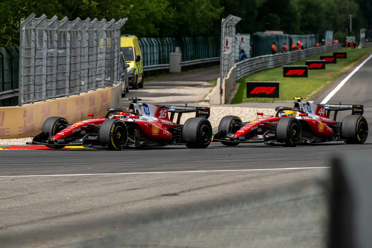 Ferrari Leclerc Hamilton