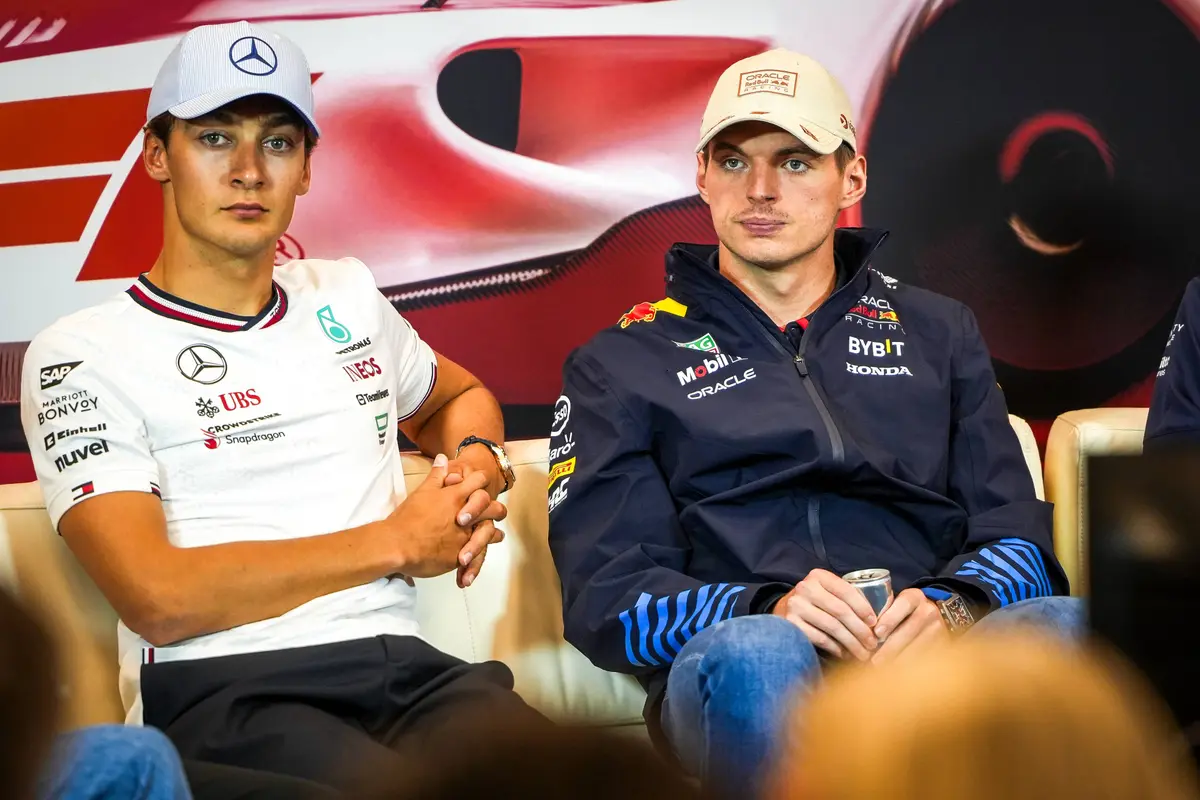 George Russell Max Verstappen