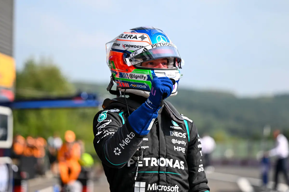 Kimi Antonelli na pole position voor de F1 Grand Prix van België in 2026