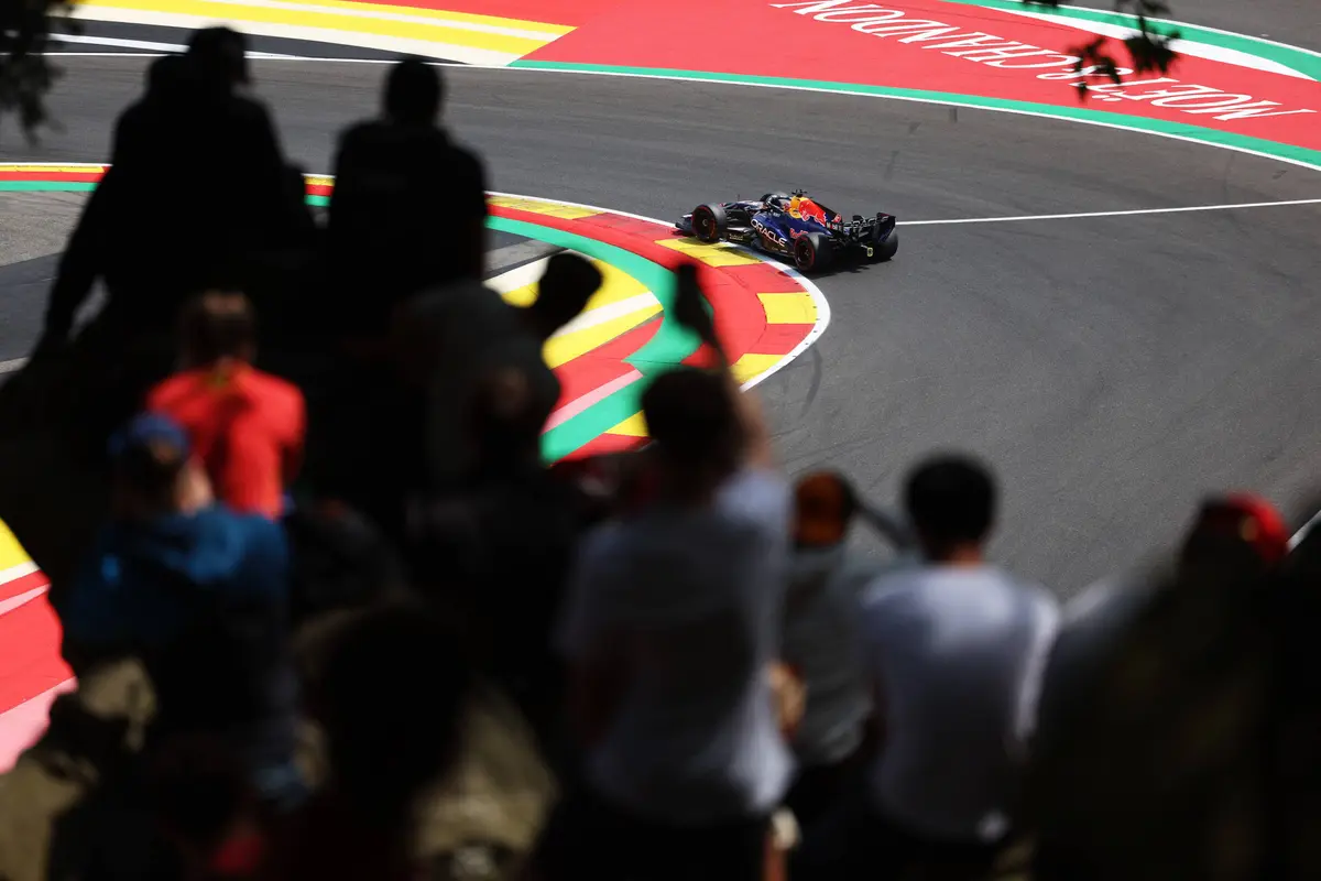 Max Verstappen voor Red Bull in België