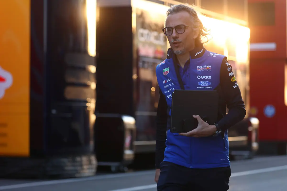 Laurent Mekies voor Red Bull Racing in Hongarije