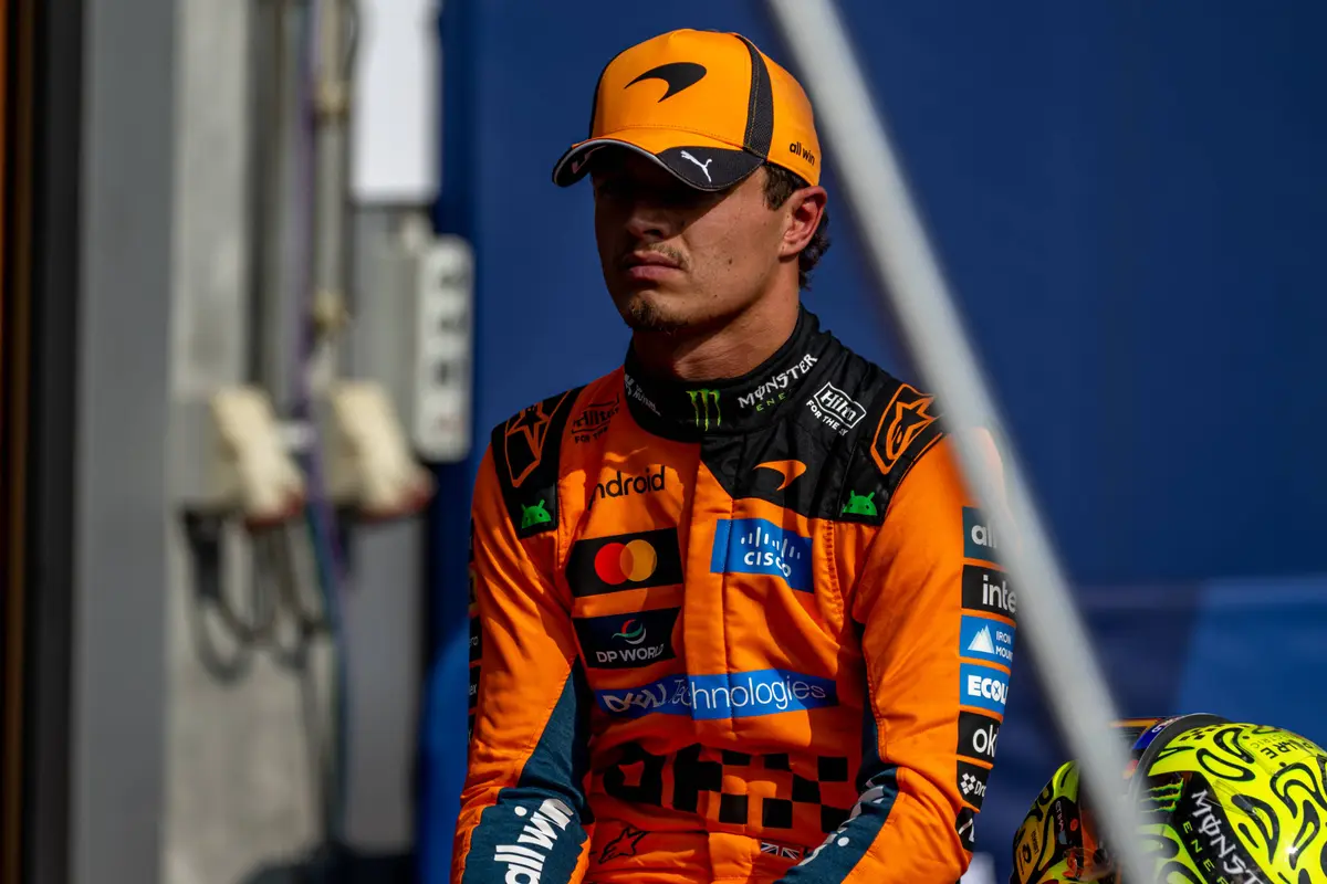McLaren-coureur Lando Norris in België