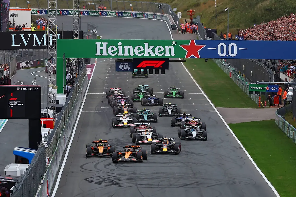 De start van de Dutch Grand Prix in 2025