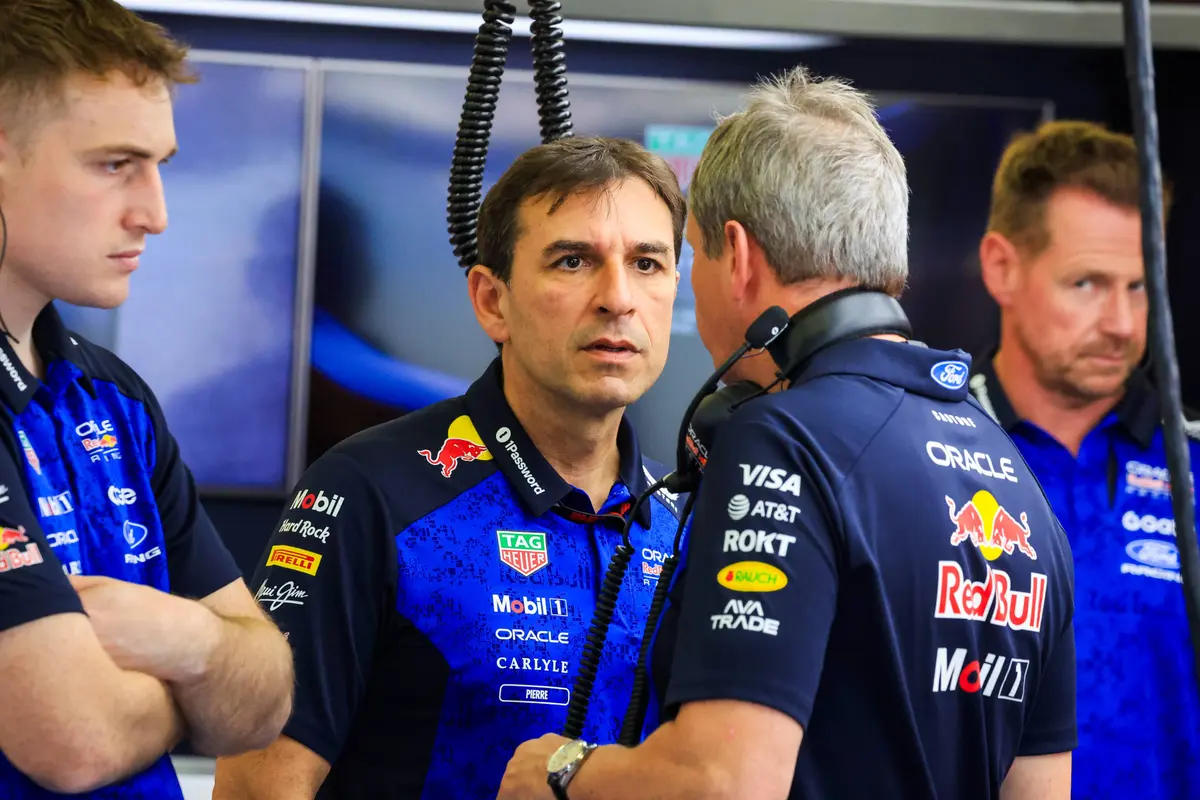 Red Bull-technisch directeur Pierre Waché tijdens de F1-wintertest in Bahrein