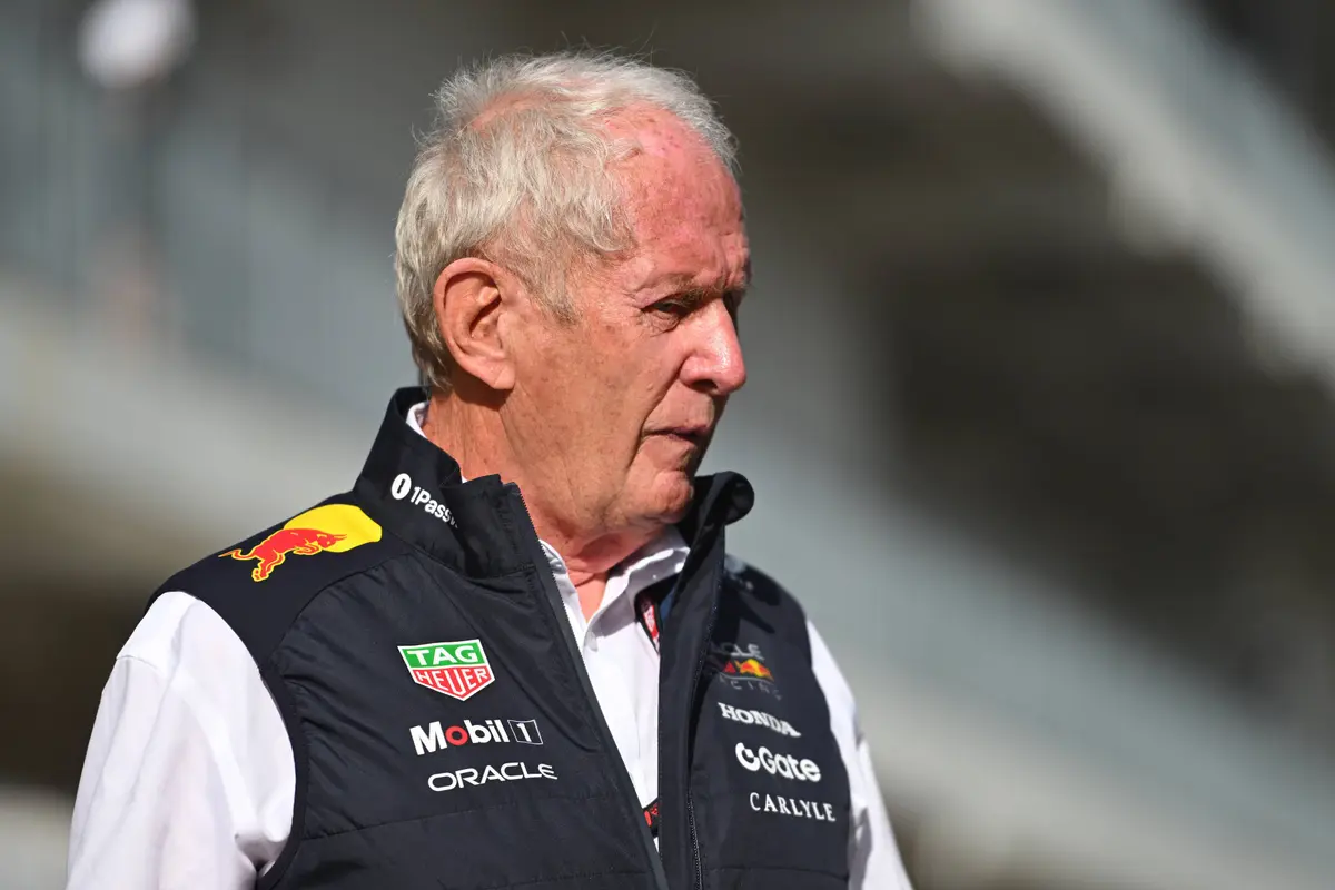 Helmut Marko in de paddock tijdens het F1-raceweekend in de Verenigde Staten (2025)