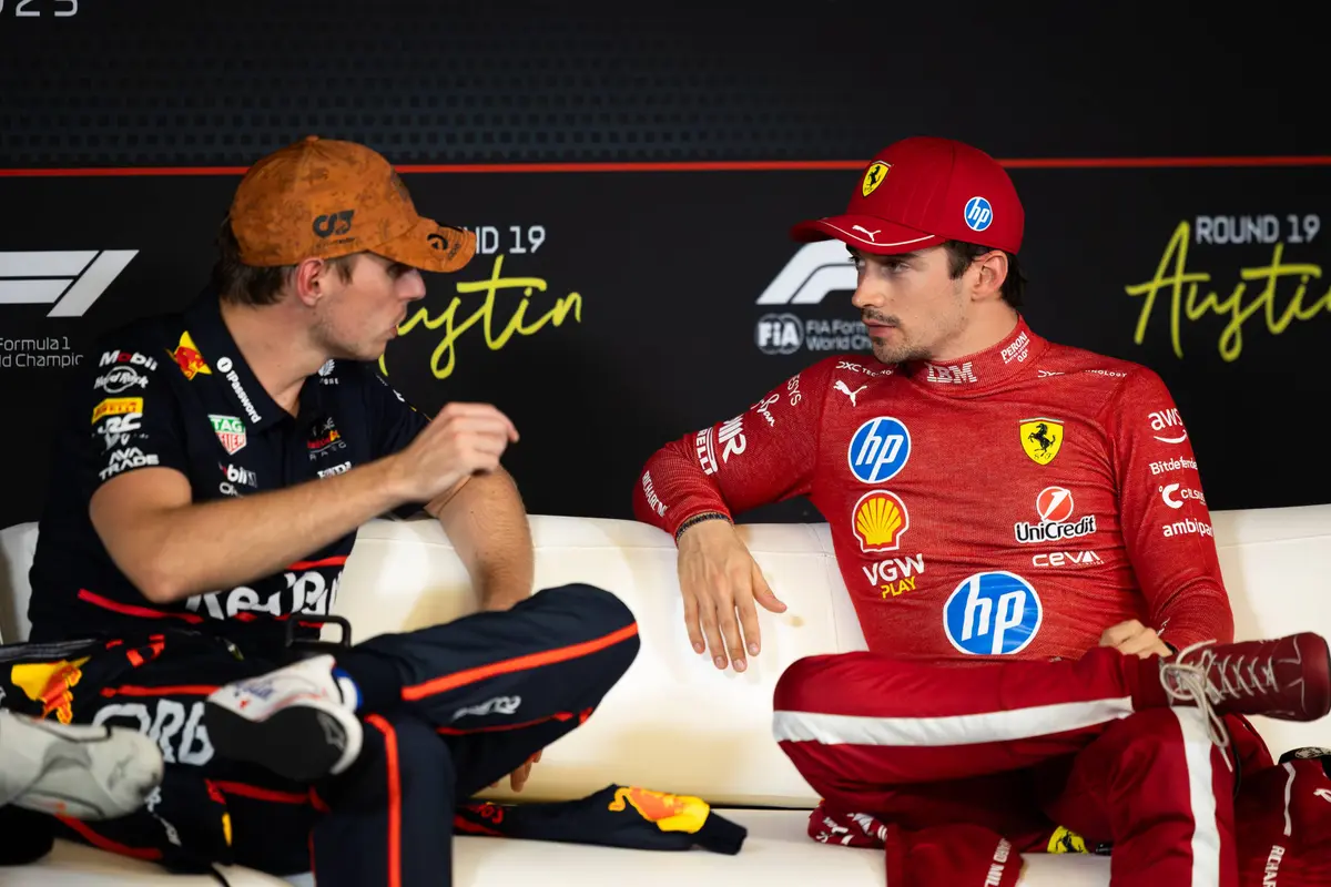 Max Verstappen Charles Leclerc