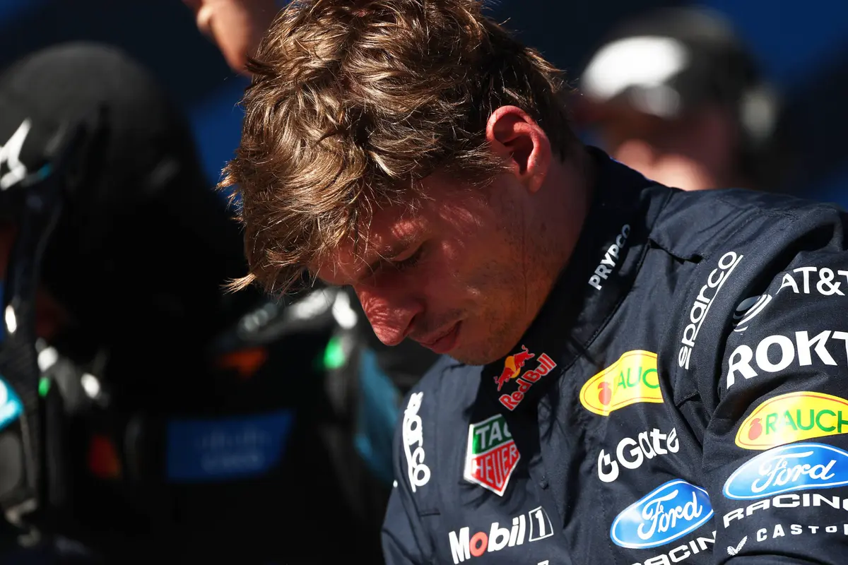 Max Verstappen na afloop van de kwalificatie voor de F1 Grand Prix van Spanje op de Madring (2026)