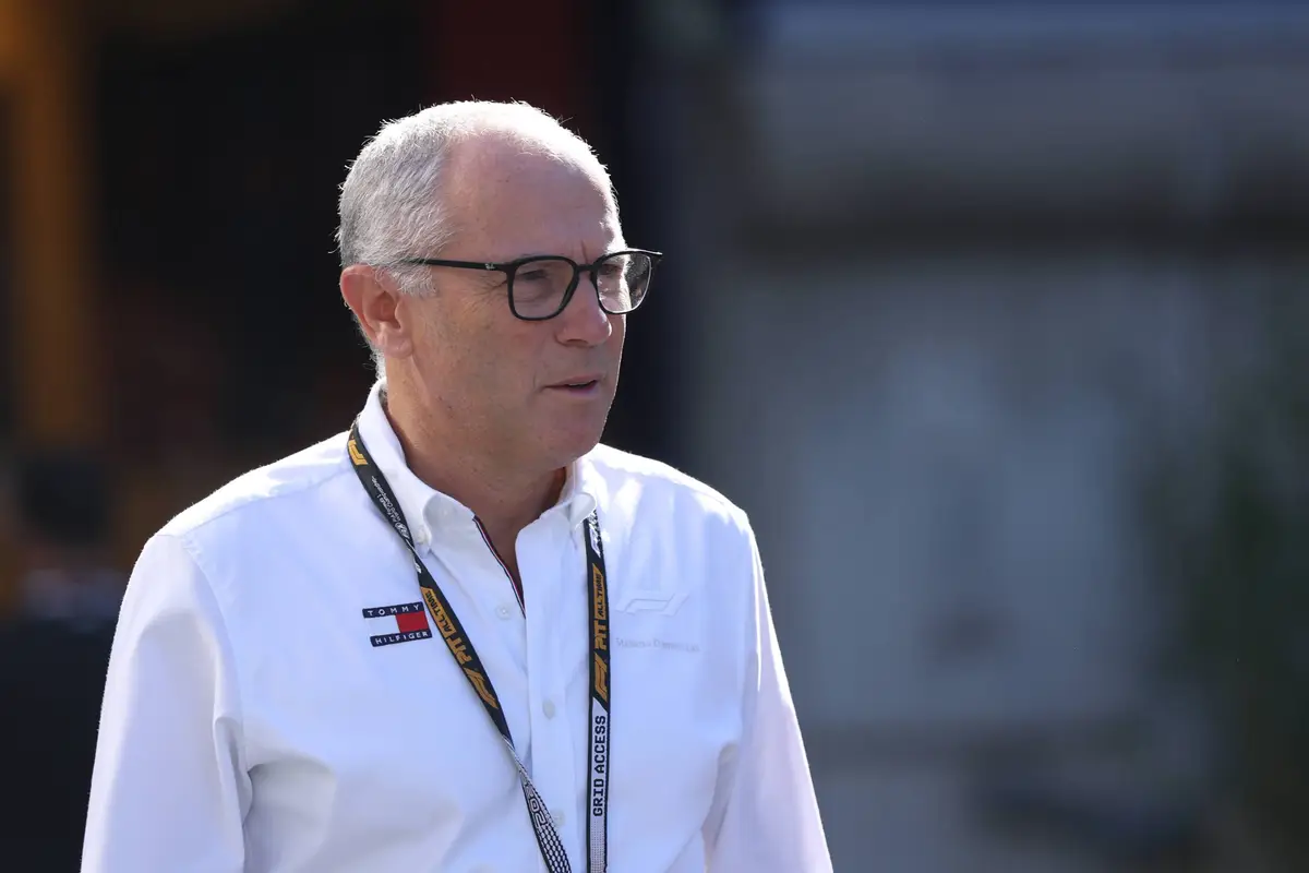 F1-baas Stefano Domenicali tijdens het raceweekend in Madrid