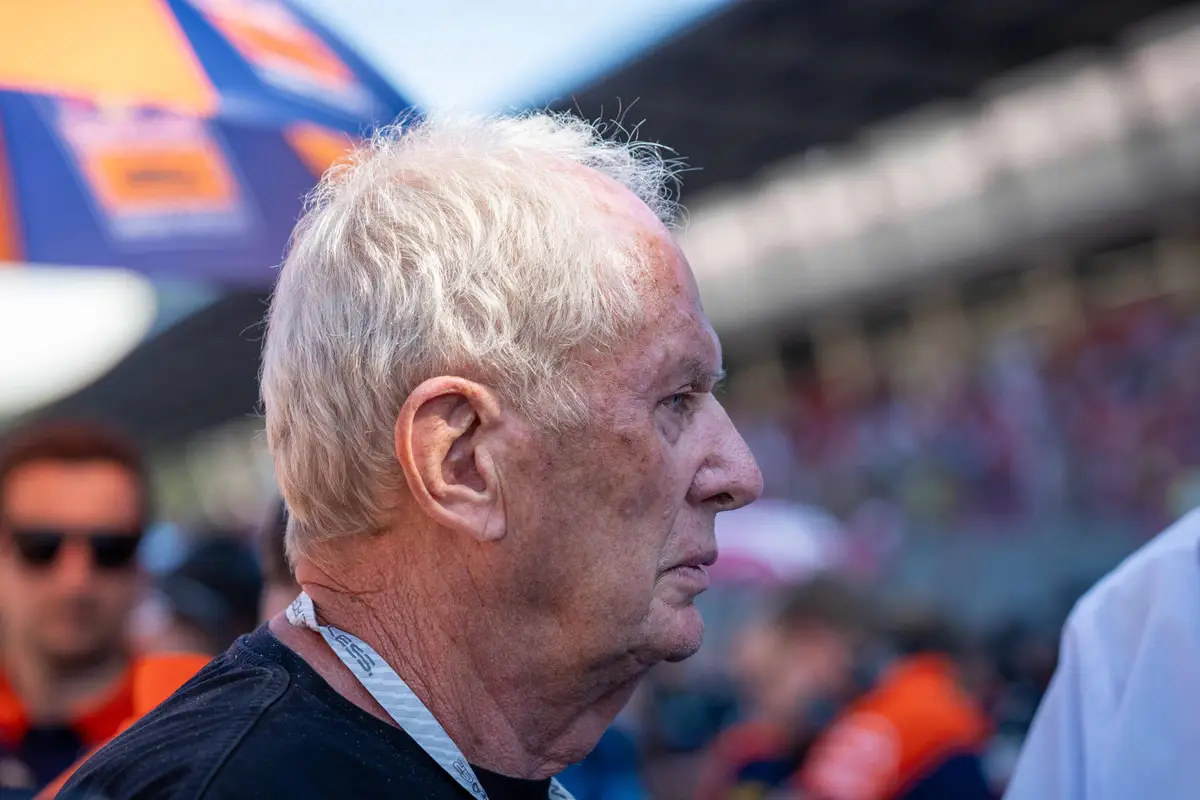 Voormalig Red Bull-adviseur Helmut Marko op de Red Bull Ring tijdens de MotoGP-race in 2026