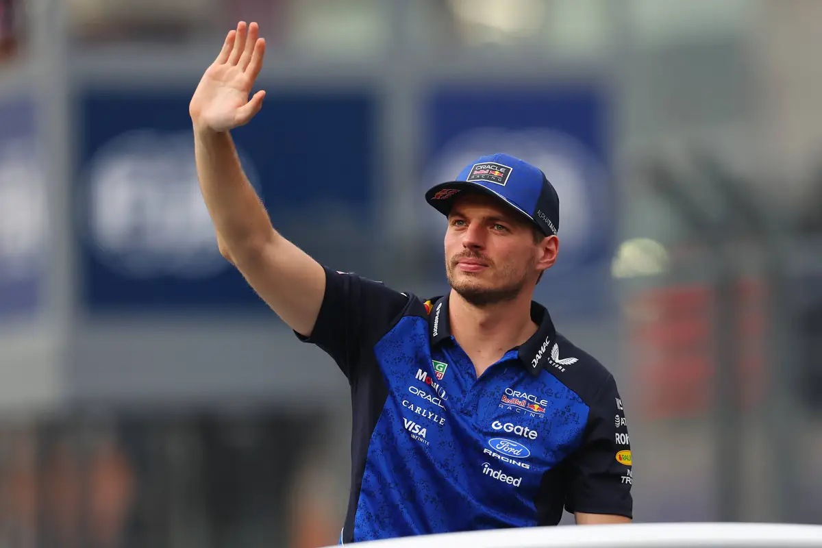 Red Bull-coureur Max Verstappen voorafgaand aan de race in Singapore