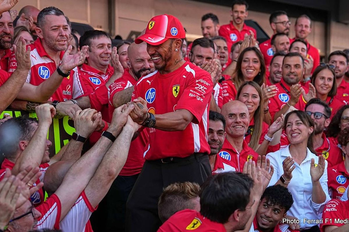 John Elkann: Well done Lewis Hamilton on your first great victory with Ferrari, an emotional moment