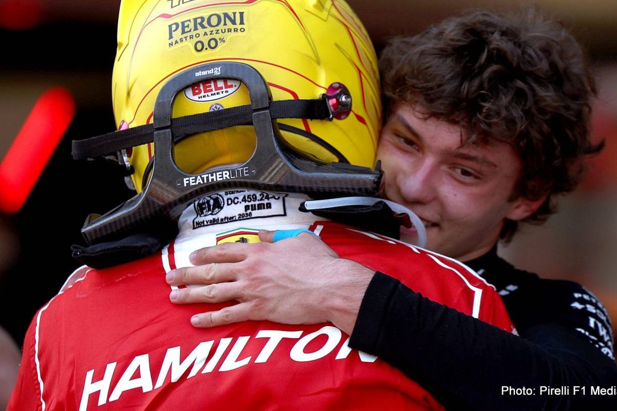 As Kimi Antonelli closes on maiden Formula 1 Title, Lewis Hamilton jokes: Slow down!