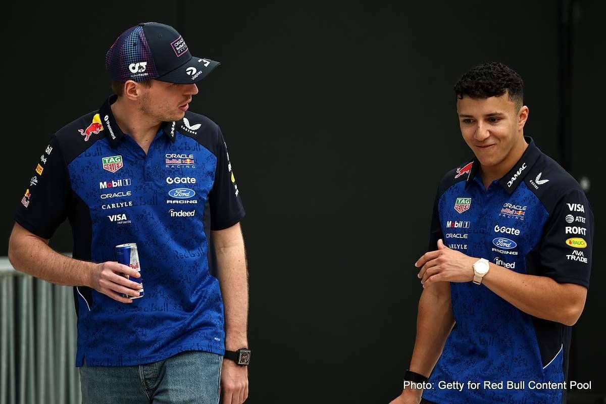 Isack Hadjar says Max Verstappen doesn't hide anything because he knows he's strong