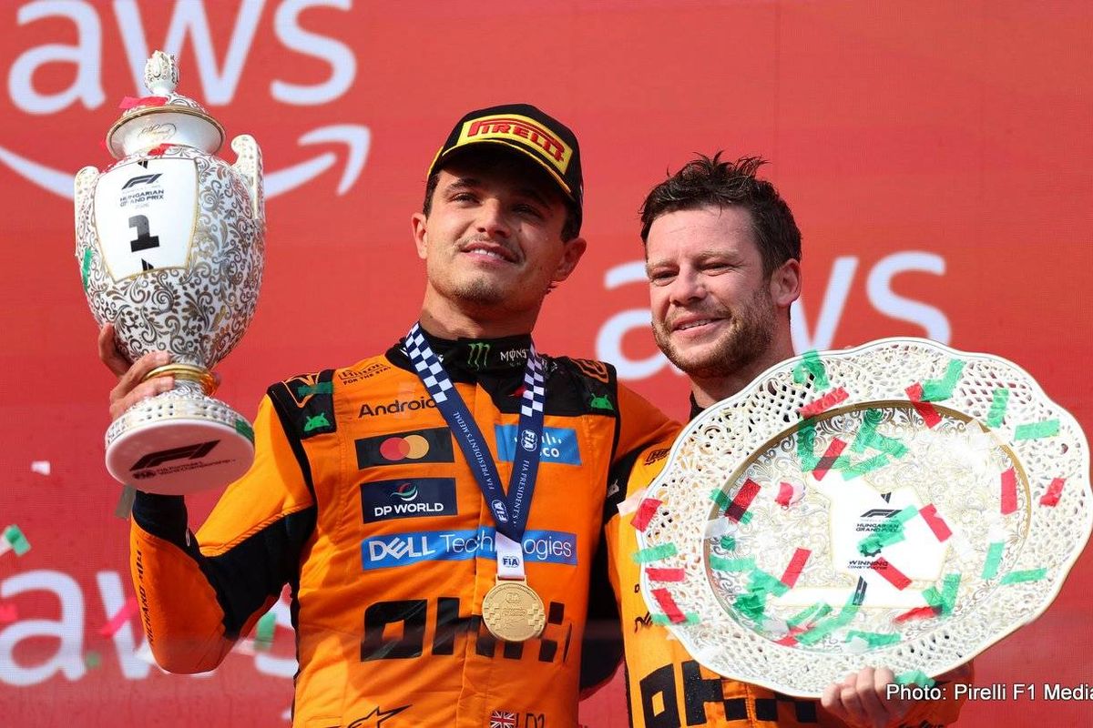 Lando Norris hails "the best pace Ive ever had" after dominant victory for McLaren in Hungary