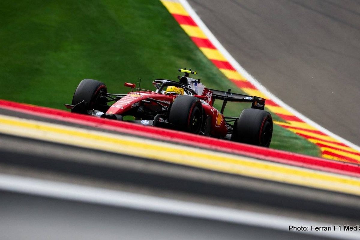Lewis Hamilton confident of strong Belgian Grand Prix despite Ferraris post-shunt repair job