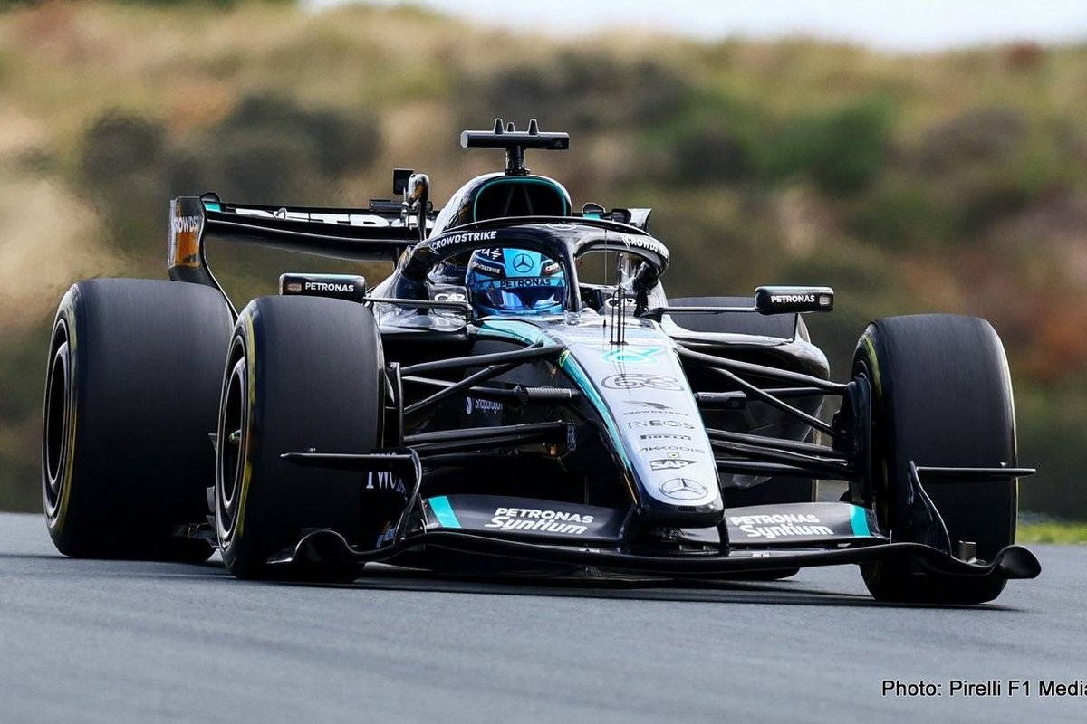 George Russell after Qualifying P2 at Zandvoort: I'm in a good place and sort of feel myself again