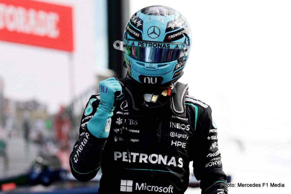 George Russell delivers for Mercedes in Sprint Qualifying with "less pressure after engagement"