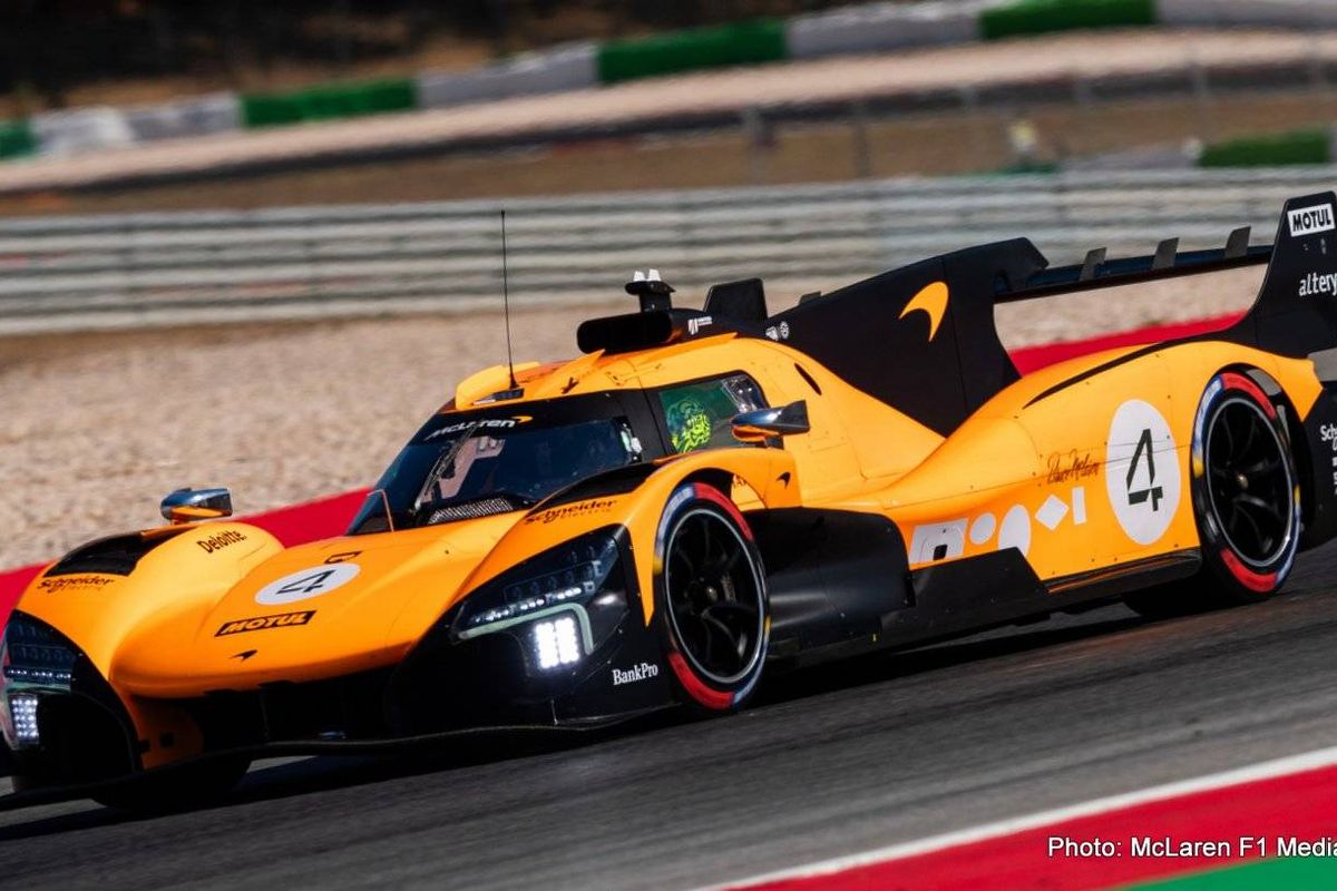 Lando Norris joins the McLaren Hypercar Team for WEC track test in Algarve
