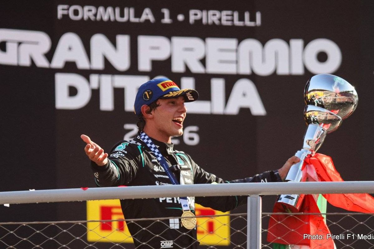 Kimi Antonelli echoes Formula 1 fans after historic Italian GP win: Unbelievable, unbelievable!