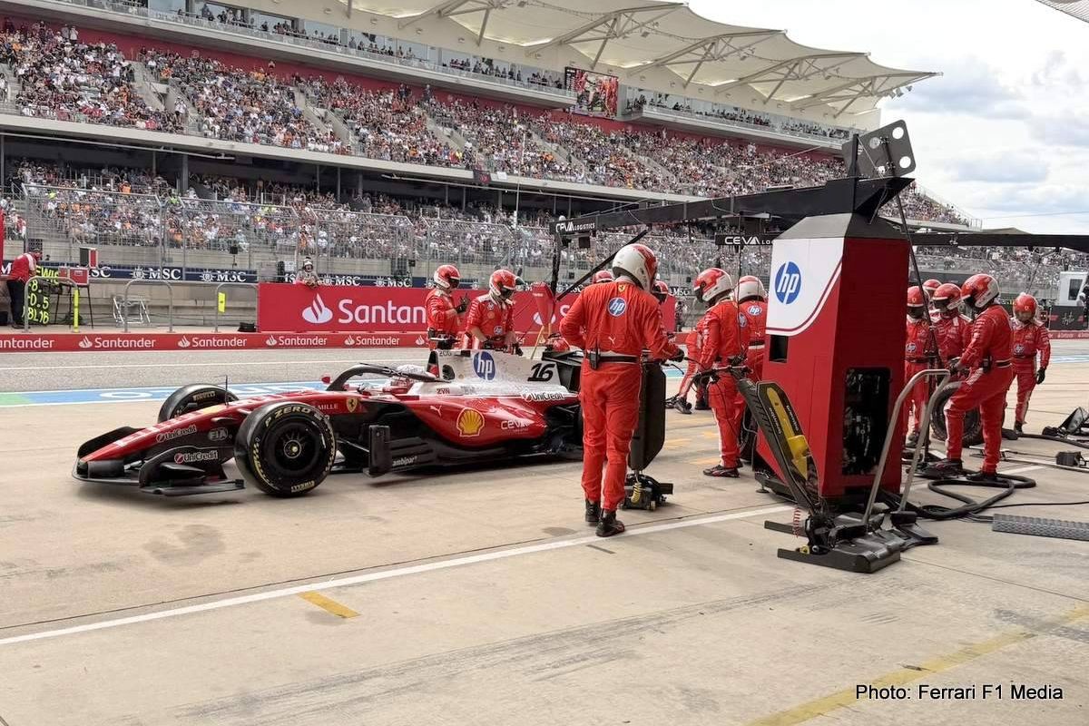 Charles Leclerc claims Austin result wouldn't have changed had Ferrari adopted one-stop strategy