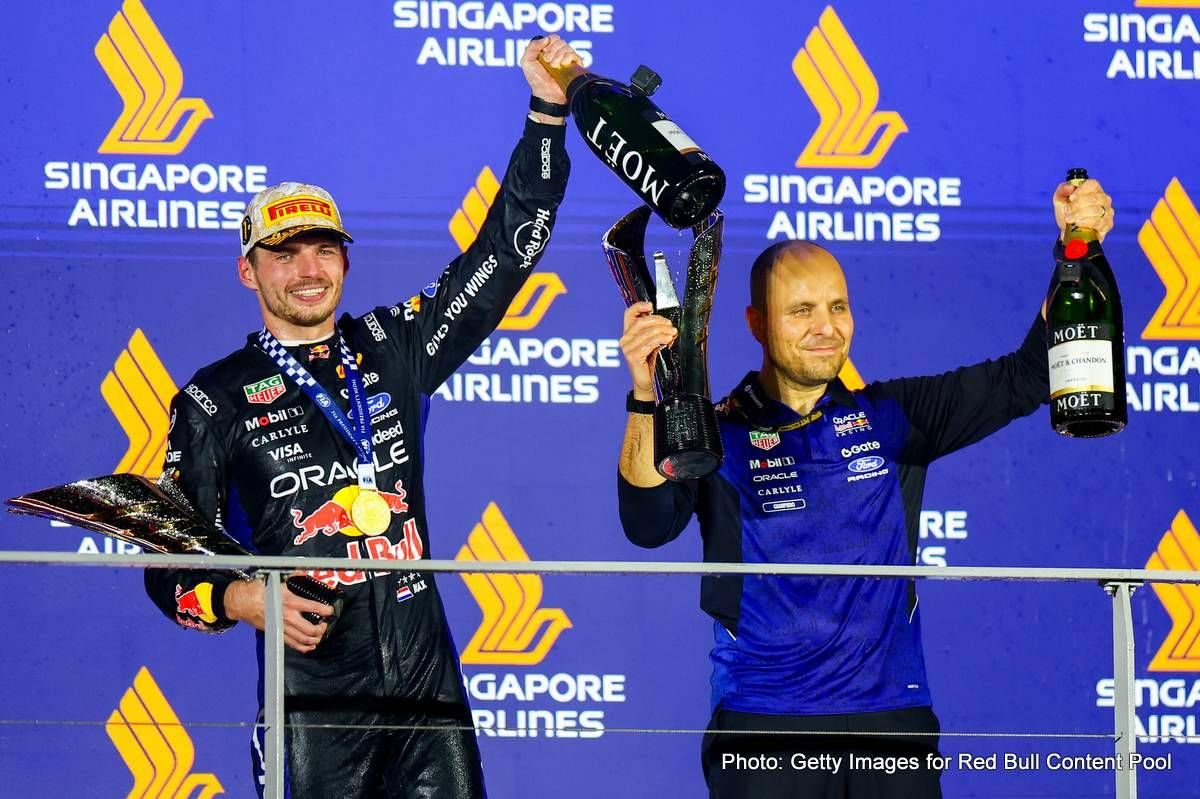 Max Verstappen jokes Gianpiero Lambiase was happy radio wasn't working in Singapore Grand Prix