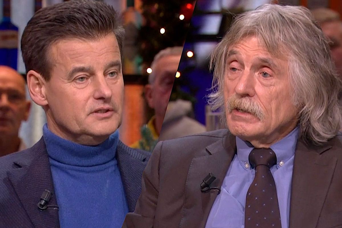 Johan Derksen krijgt harde klap van vaste gast