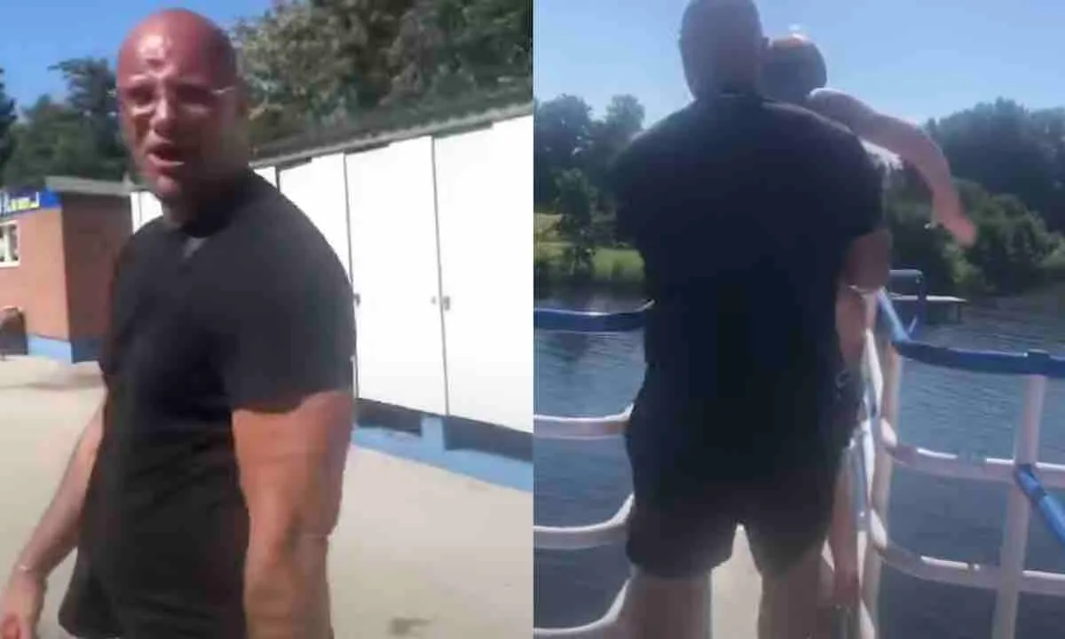 Alex Soze gooit kind in het water