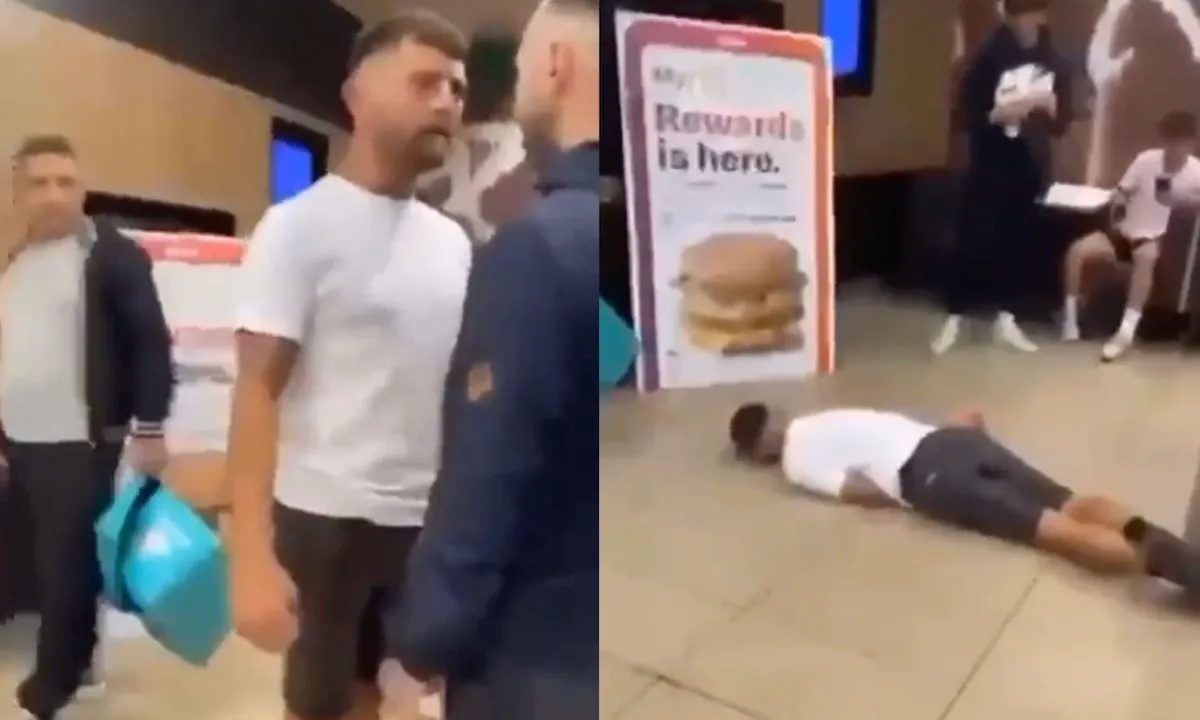 Portie karma voor man in McDonalds met grote mond