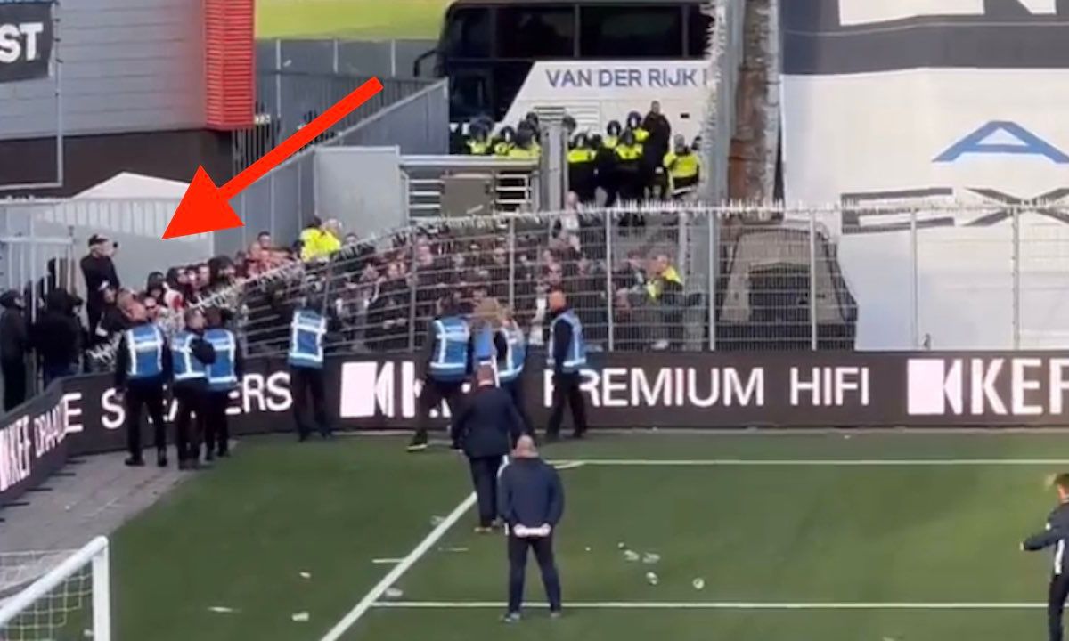 Beelden: steward zwaargewond bij rellen FC Den Bosch - TOP Oss