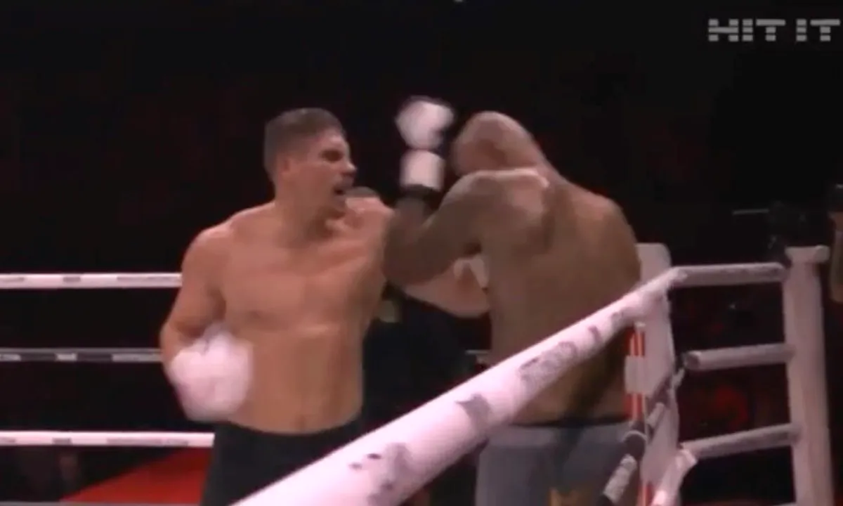 Rico Verhoeven wint met keiharde stoten van Hesdy Gerges