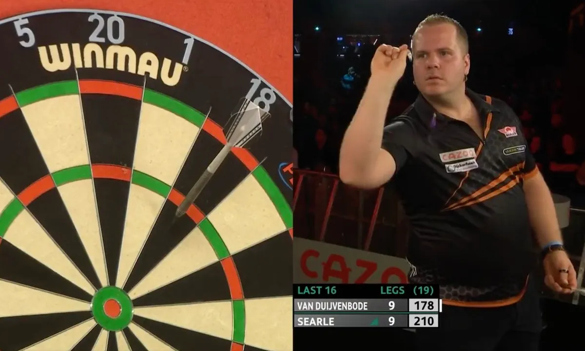 Darter Dirk van Duijvenbode stunt op Players Championship Finals