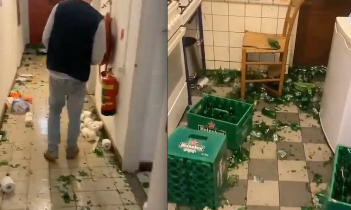 De grootste ravage na een huisfeest die je ooit hebt gezien
