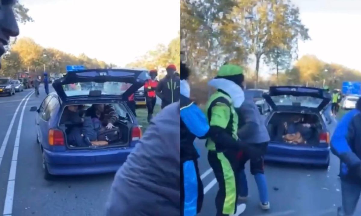 Demonstranten weggejaagd uit Staphorst [VIDEO]