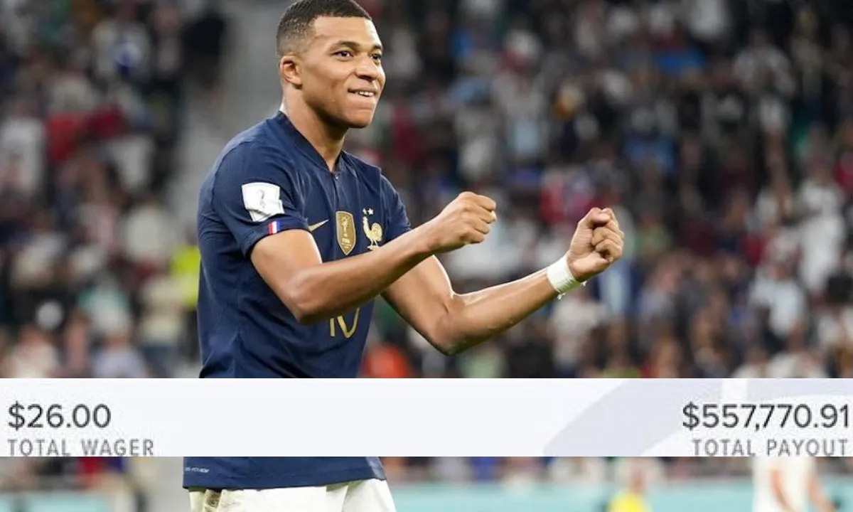 Man kan met inzet van 26 dollar eventjes VIJF TON winnen als Frankrijk het WK wint