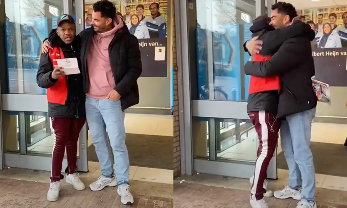 Buurt haalt gigantisch bedrag op voor straatkrantverkoper Jamal