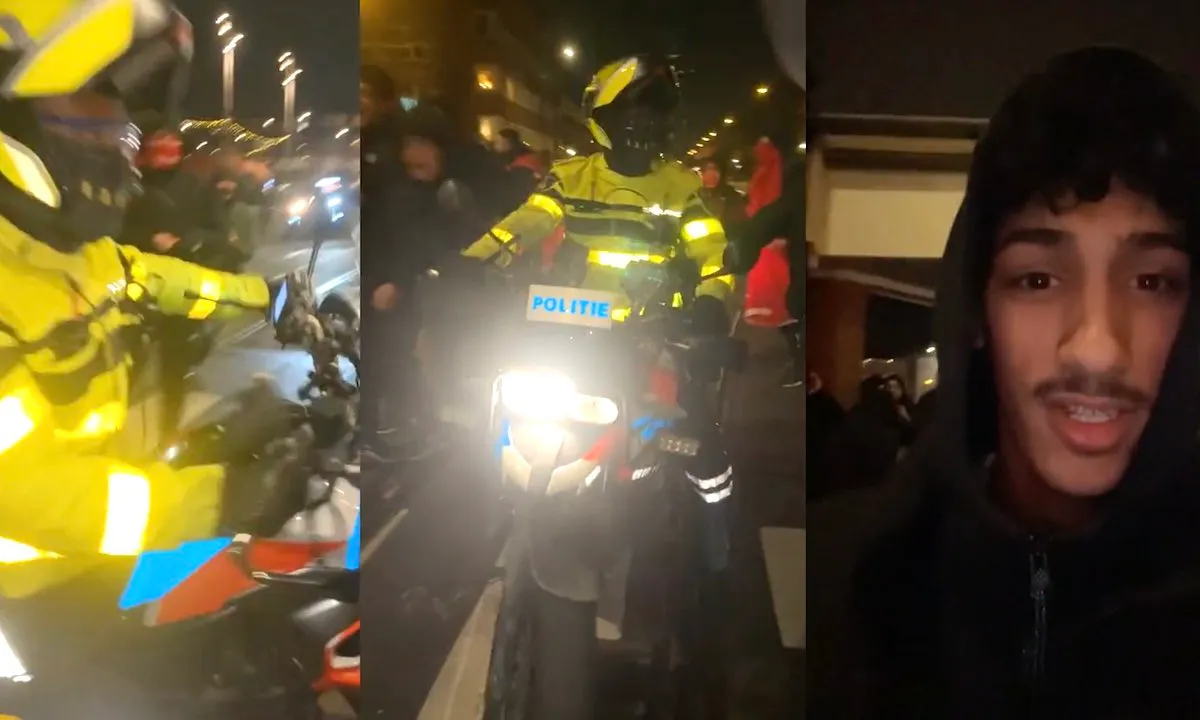 Rellende Mocro's vallen motoragent aan in Amsterdam