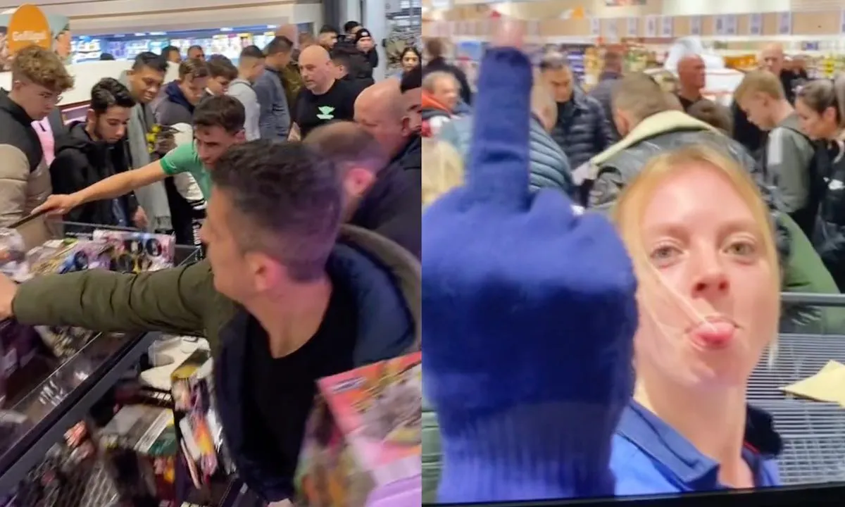 Nederlanders gedragen zich als beesten bij het kopen van vuurwerk in Duitsland