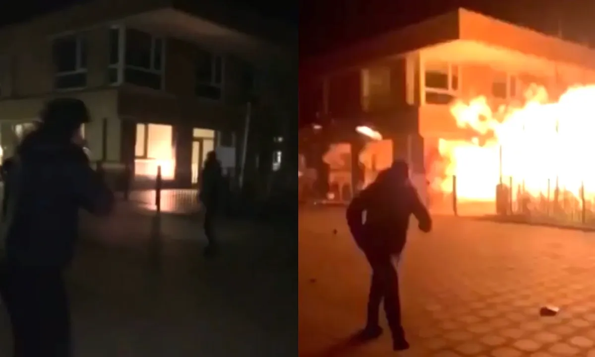 Tuig in Amsterdam blaast basisschool op [BEELDEN]